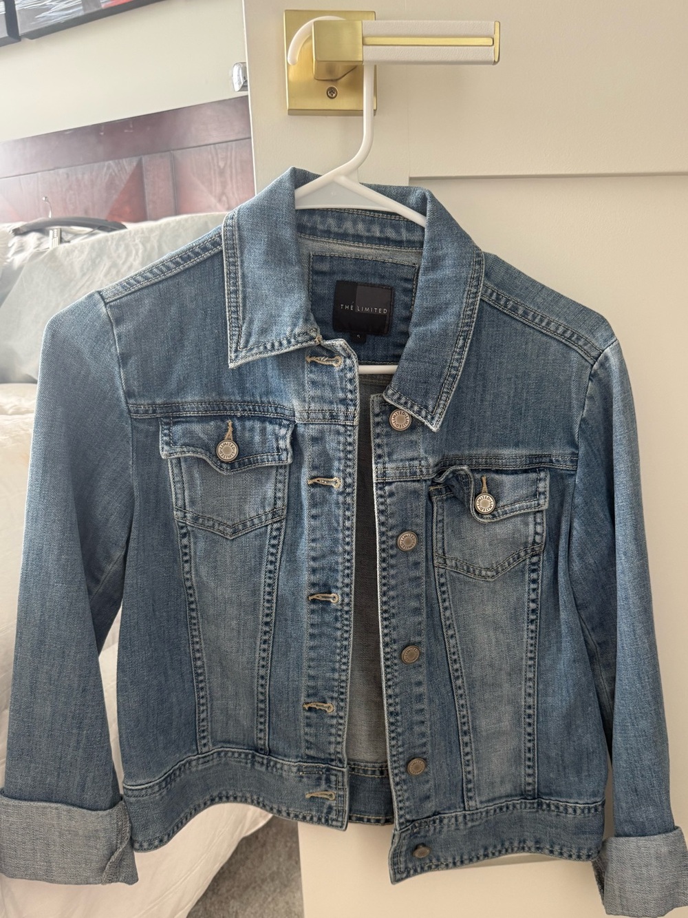 The Limited Women's Medium Wash Denim Jacket